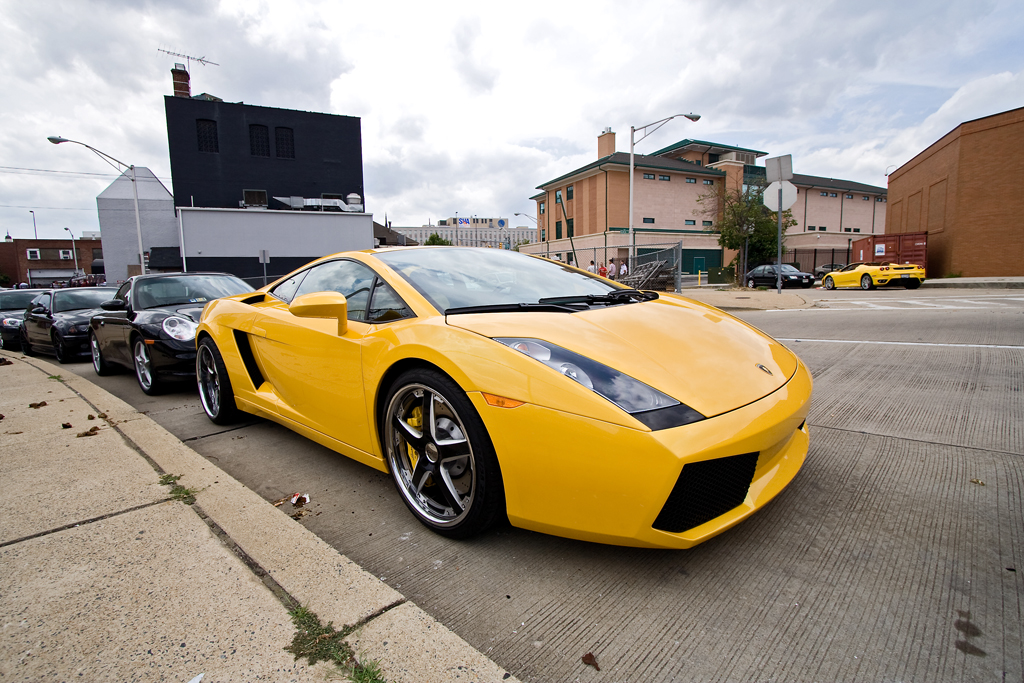 Yellow Lamborghini Gallardo