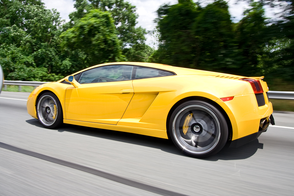 Yellow Lamborghini Gallardo