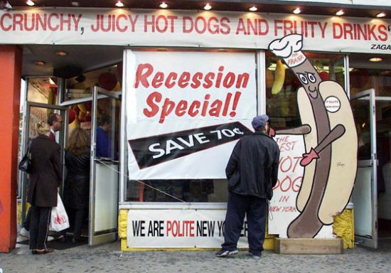 The end of the recession