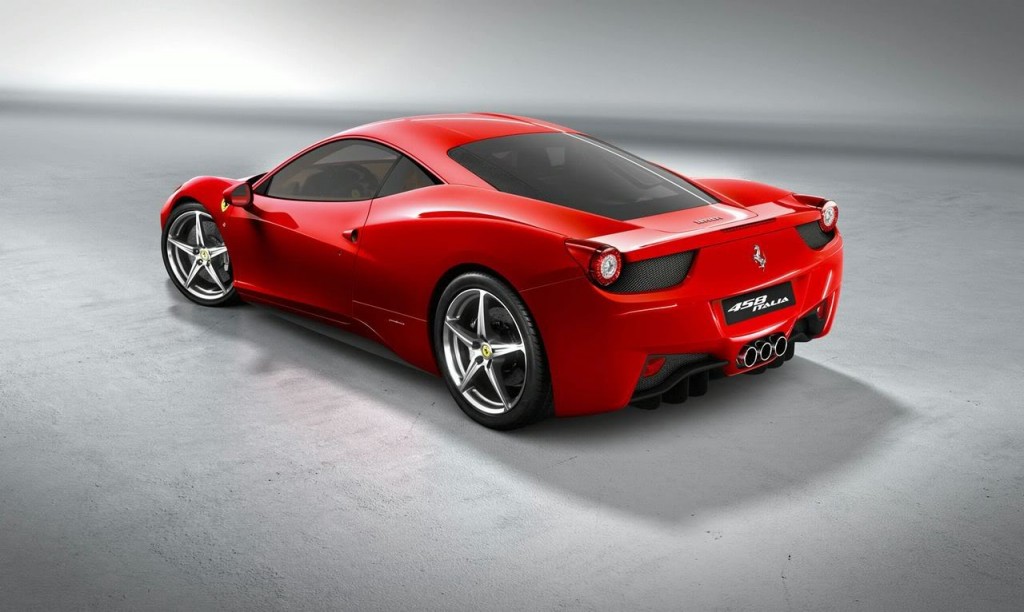 Ferrari F458 3/4 rear view