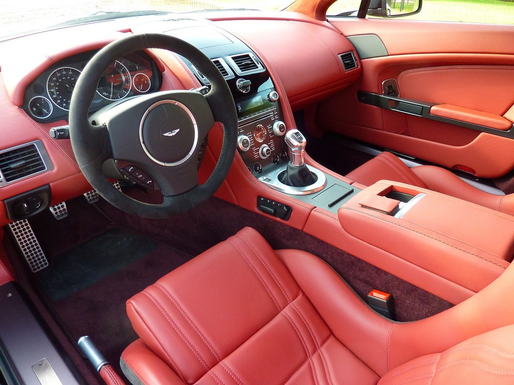 Aston Martin v12 vantage interior