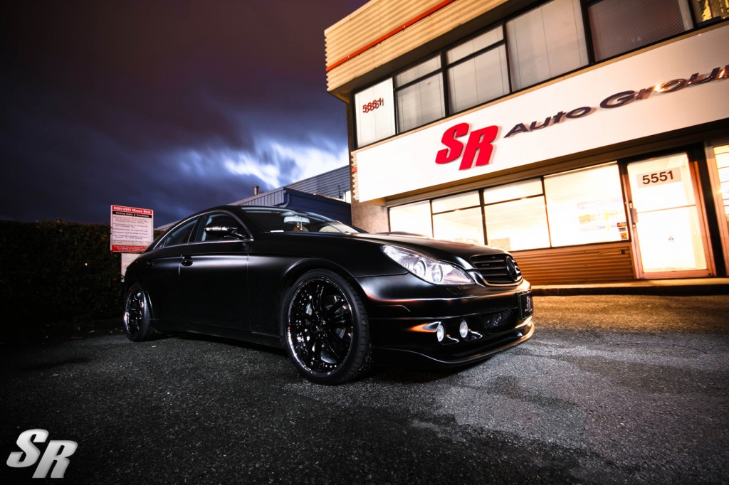 matte black cls55 amg