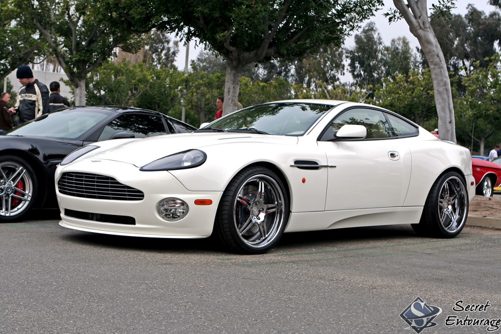 cars coffee aston martin vanquish