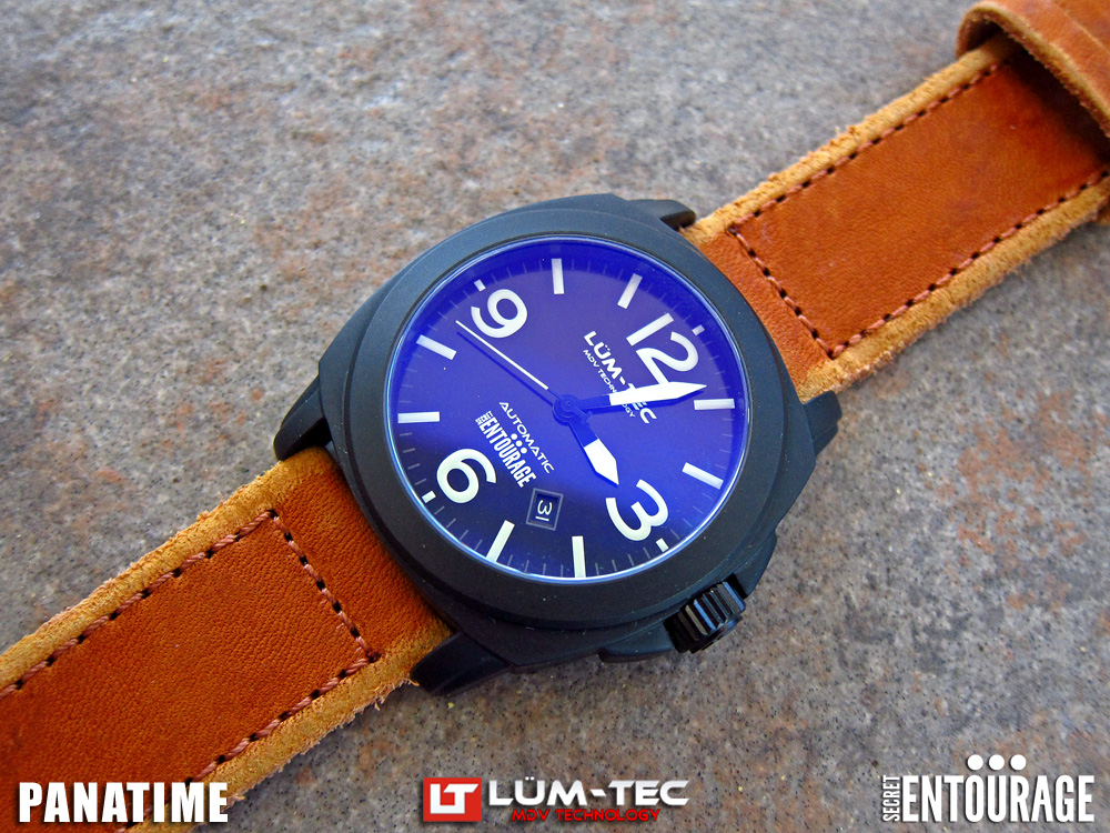 Lum-tec M51 on custom orange strap.