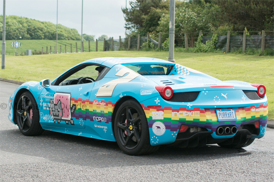 ferrari custom wrap